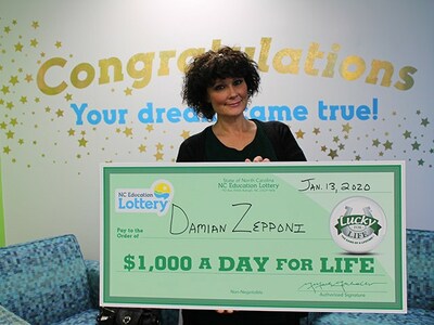 Lucky for Life $1000 a Day for Life Winner Damian Zepponi