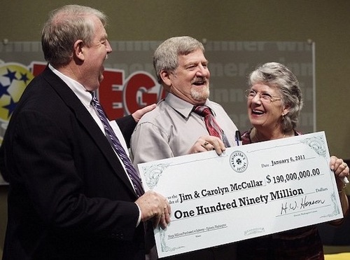 Mega Millions Winners Jim and Carolyn McCullar