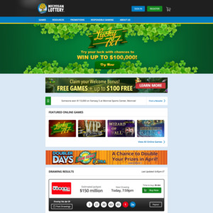 Michigan Lottery Homepage