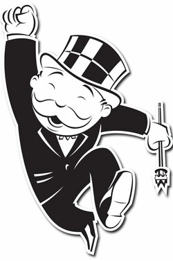 Monopoly Man Cheering