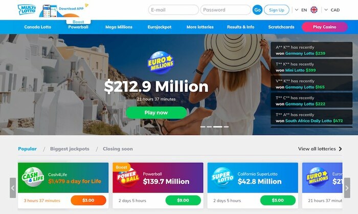 Multilotto Online Lottery Website