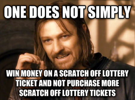 One Does Not Simply Scratch Ticket Meme