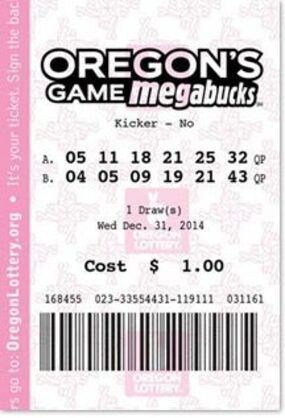 Oregon Megabucks Ticket