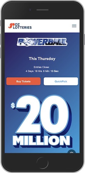 OzLotteries.com Mobile Screenshot