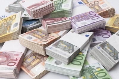 Pile of Euro Bills