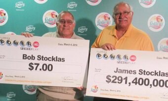 Powerball Brothers Bob and James Stocklas