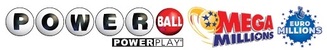 Powerball Mega Millions EuroMillions Logos