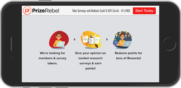 PrizeRebel Mobile Screenshot