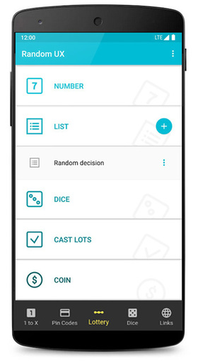 Random Number Generator Android Screenshot