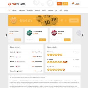 RedFoxLotto Homepage