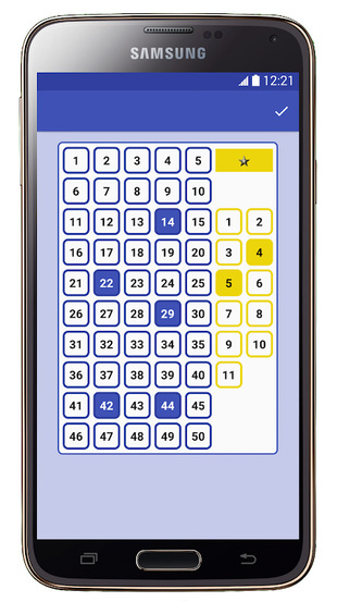 Results for EuroMillions Android Screenshot