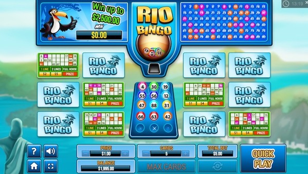 Rio Bingo Scratch Card