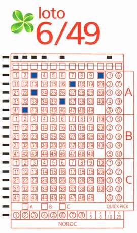 Romania Lotto 6/49 Ticket