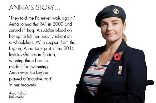 Royal British Legion Beneficiary Anna Pollock