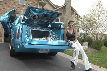 Sharon Tirabassi with Pimped Out Cadillac