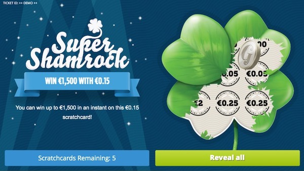 Super Shamrock Scratch Card
