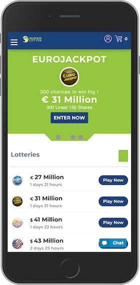 SuperLottos.com Mobile Screenshot