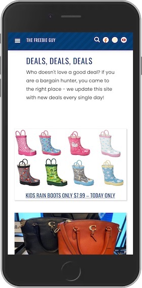 TheFreebieGuy.com Mobile Site