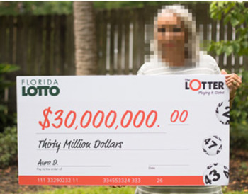 theLotter $30 million Winner Aura D