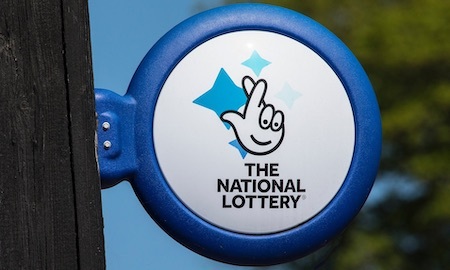 UK National Lottery Sign