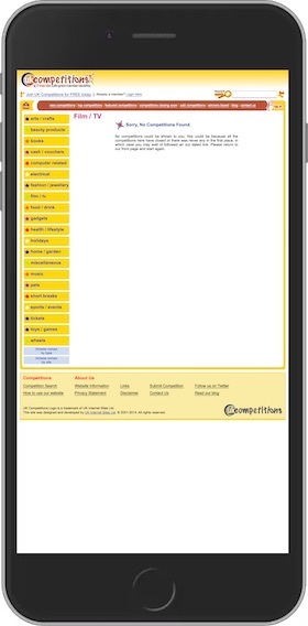 UKCompetitions.com Mobile Site