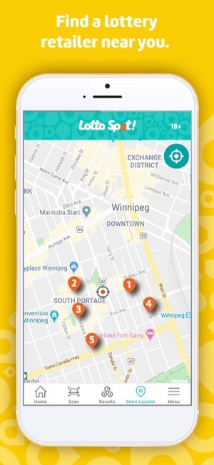 WCLC Lotto Spot Find a Retailer Near You Map