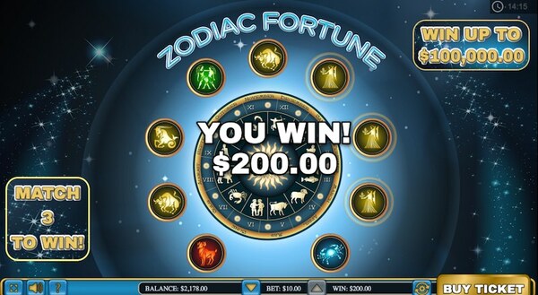 Zodiac Fortune Scratch Card